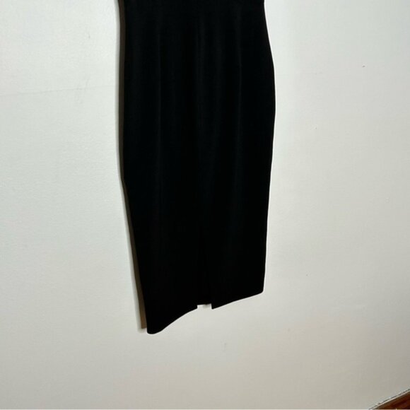 Dress The Population Black Sheer Nude Panel Bodycon Dress - Picture 3 of 12